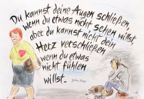 Du kannst deine Augen schließen, wenn du etwas nicht sehen willst, aber du kannst nicht dein Herz verschließen, wenn du etwas nicht fühlen willst. - Johnny Depp
