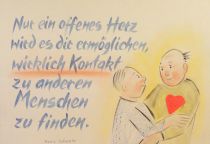 Nur ein offenes Herz wird dir ermöglichen, wirklich Kontakt zu anderen Menschen zu finden. - Morrie Schwartz