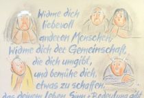Widme dich liebevoll anderen Menschen, widme dich der Gemeinschaft, die dich umgibt, und bemühe dich, etwas zu schaffen, das deinem Leben Sinn und Bedeutung gibt. - Morrie Schwartz