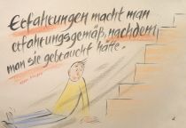 Erfahrungen macht man erfahrungsgemäß, nachdem man sie gebraucht hätte. - Klaus Klages