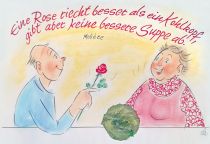 Eine Rose riecht besser als ein Kohlkopf, gibt aber keine bessere Suppe ab. - Molière
