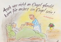 Auch wer nicht an Engel glaubt, kann für andere ein Engel sein. - Gudrun Zydek