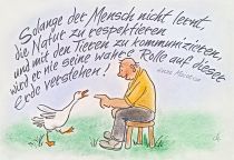 Solange der Mensch nicht lernt, die Natur zu respektieren und mit den Tieren zu kommunizieren, wird er nie seine wahre Rolle auf dieser Erde verstehen. - Enzo Maiorca