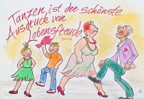 Tanzen ist der schönste Ausdruck von Lebensfreude. - Spruch