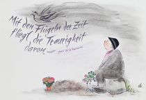 Mit den Flügeln der Zeit fliegt die Traurigkeit davon. - Jean de La Fontaine