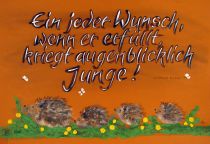 Ein jeder Wunsch, wenn er erfüllt, kriegt augenblicklich Junge! - Wilhelm Busch